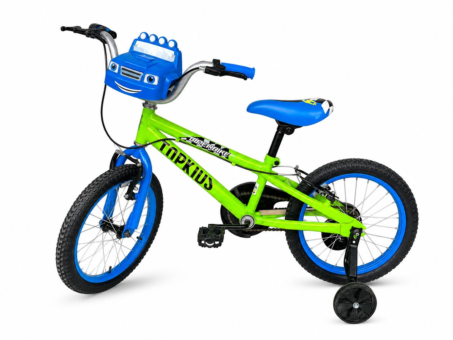 Bicicleta BMX16 TOPKIDS para Niño Figura en el timon