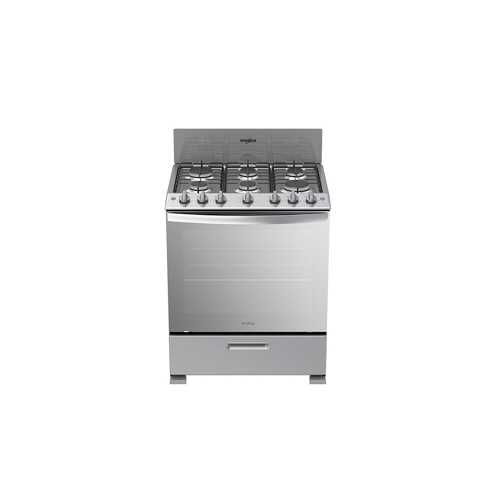 Estufa WHIRLPOOL LWFR3200D 30PULGLADAS 6Q SILVER